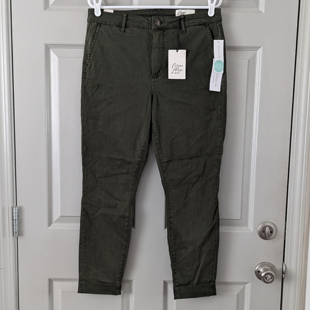 Cosmic Blue Love Callie Eco Cuffed Skinny Pant- 32